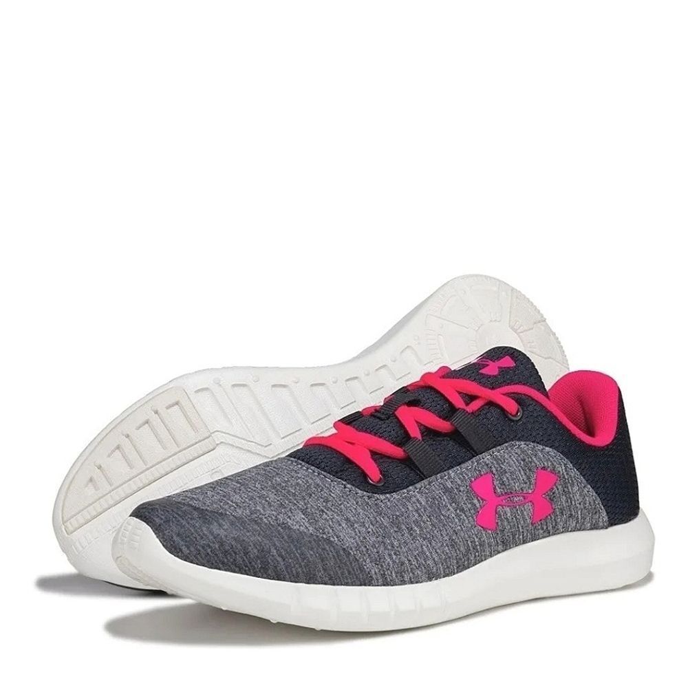 New! UNDER ARMOUR Girls Mojo Sneakers Athletic Shoes Gray Size 3.5 Youth NWOB
